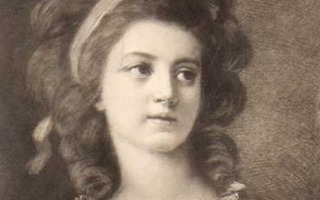 NAINEN / Viktoriaanisen ajan tyttö panta hiuksilla. 1900-l.