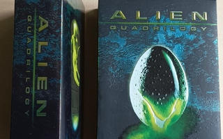 Alien Quadrilogy DVD set (9 levyä) + erikoiskannet ja kirja
