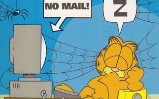 Karvinen odottaa sähköpostia (erik.muotoinen kortti)