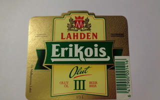 Etiketti - Lahden Erikois Olut III