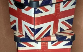 Curver "Union Jack" säilytyslaatikot 2kpl