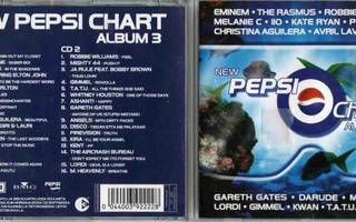 New PEPSI CHART ALBUM 3 (2-CD), ks. KAPPALEET