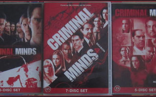 Criminal Minds kaudet 1-5 DVD boxit  (Kaikissa suomitekstit)