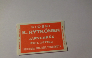 TT-etiketti Kioski Rytkönen, Järvenpää
