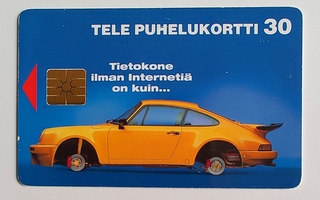Tele-puhelukortti, kuvassa Porsche