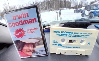 C-kasetti Irwin Goodman : Uudet protestilaulut ( valkoinen )