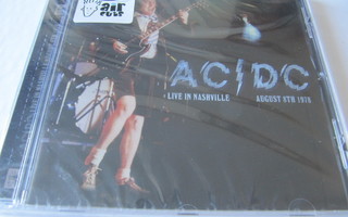 AC/DC Live In Nashville, August 8th 1978 CD UUSI