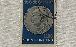 680/ 1970 presidentti Kekkonen 70 v o leimattu