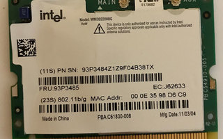 Intel Wlan kortti kannettaviin tietokoneisiin