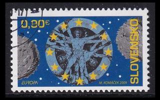 Slovakia 615 o Europa astronomia (2009)