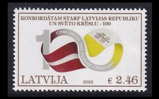 Latvia 1170 ** Konkordaatti 100v (2022)