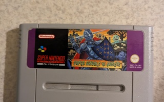 SNES 16-bit Super Nintendo " Ghouls and Ghosts " PAL UKV