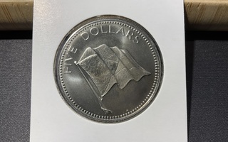 Bahamas five Dollars - ISO kolikko