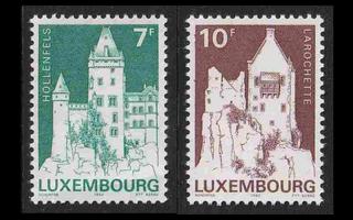 Luxemburg 1105-6 ** Historiallisia rakennuksia (1984)