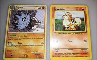 Pokemon kortit: Growlithe / Pupitar