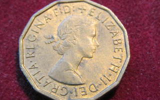 3 pence 1963.Iso-Britannia-Great Britain