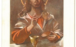 Eeli Jaatinen Jeesus siunaa leivän ja viinin ruotsink taitto