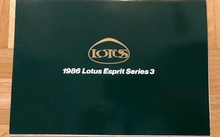 Esite Lotus Esprit Series 3, 1986