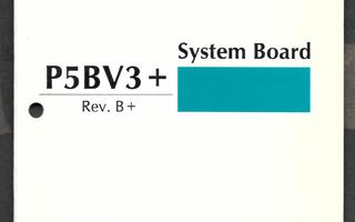 System Board P5BV3+ Rev. B+ - Users Manual