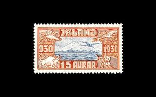 Islanti 142 ** Alltinget lentoposti 15 A (1930)
