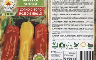 Paprika "'Corno di toro" Rosso & Giallo - siemenet