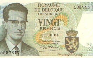 Belgia 20 fr 1964