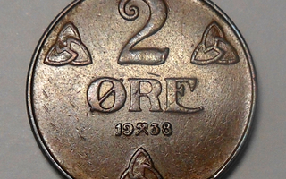Norway. 2 ore 1938.