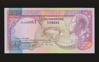 Sao Tome e Principe 500 Dobras 26.8.1993, P63, UNC