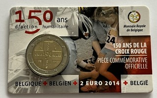 Belgia 2 € 2014 Punainen Risti 150 vuotta