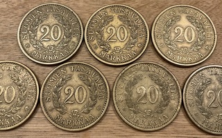 20 markkaa 1938 (kappaleittain)