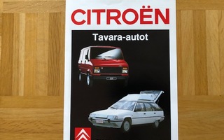 Esite Citroen BX Van & C25 vuodelta 1990