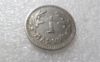 1 mk  1929  Päällelyönti    nikkeli markka,