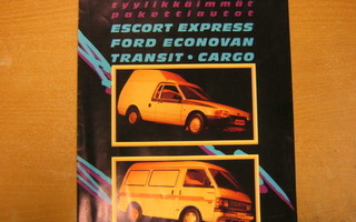 myyntiesite Ford Escort Express, Econovan, Transit, Cargo