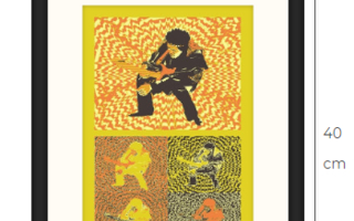 Uusi Jimi Hendrix Pop Art taidetaulu kehystetty