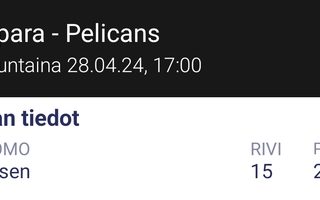 Tappara-Pelicans 28.4.2024