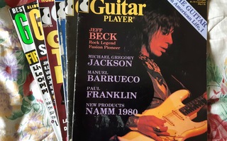Guitar Player lehti 1980 -luku 6 kpl