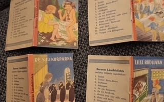 Snövit(lumikki) 1944 #1 barnens sidor 8 +  3kpl miniboken