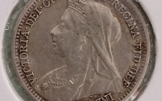 Englanti 3 pence 1900, Ag
