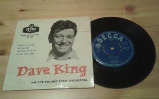 Dave King - With all my heart ep ps orig 1958 iskelmä