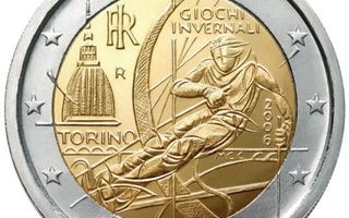 ** ITALIA 2€ 2006 Torinon olympialaiset pillerissä **