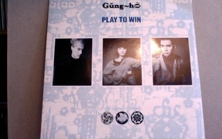 GUNG HO  ::  PLAY TO WIN  ::  VINYYLI  7"     UK  1987