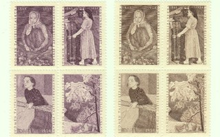 Suomen Taiteilijaseuran kirjeensulkijamerkkejä 1954