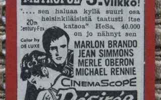 * Vanha Marlon Brando-elokuvamainos magneettina * 50-luku
