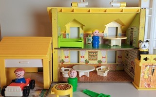 Fisher price Little People talo nukkekoti 70-luku