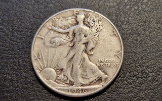 USA Walking Liberty Half Dollar 1946