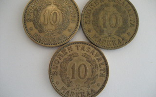 10 MARKKAA 1929 -1932 3 KPL