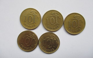10 penniä 1963-1982