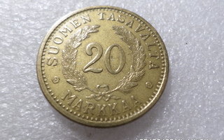 20  mk  1939  Kulkematon,   rahakehyksessä.