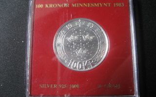 Ruotsi 100kr 1983  ag(0925) 16g