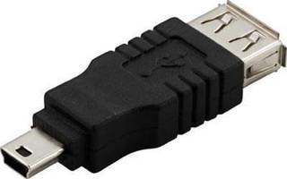 Deltaco USB 2.0 Adapteri A naaras - Mini B uros *UUSI*